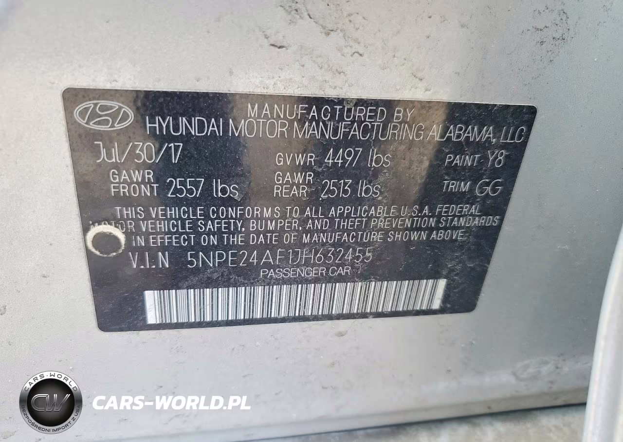2018 Hyundai Sonata Se VIN:5NPE24AF1JH632455 - 12