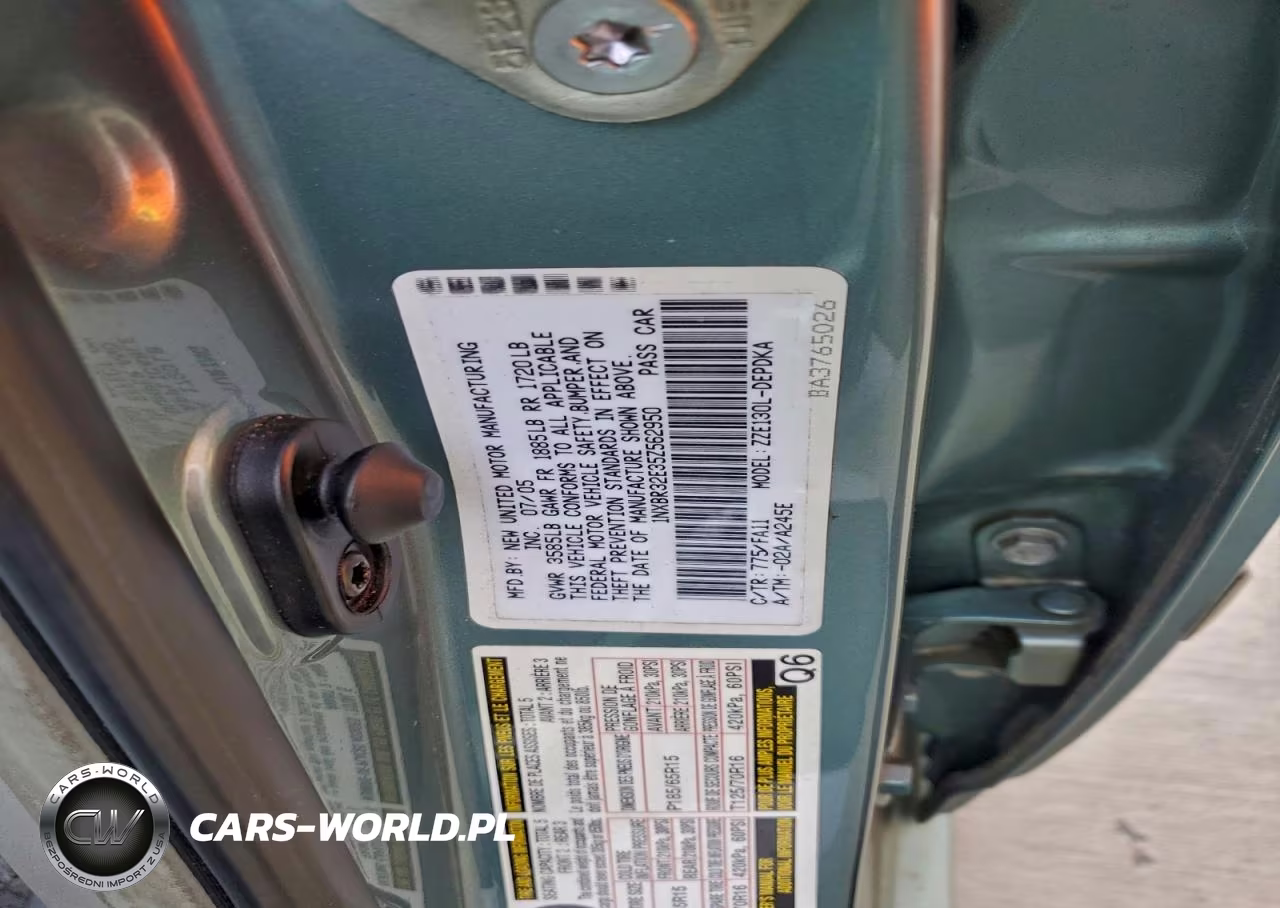 2005 Toyota Corolla Ce VIN:1NXBR32E35Z562950 - 12