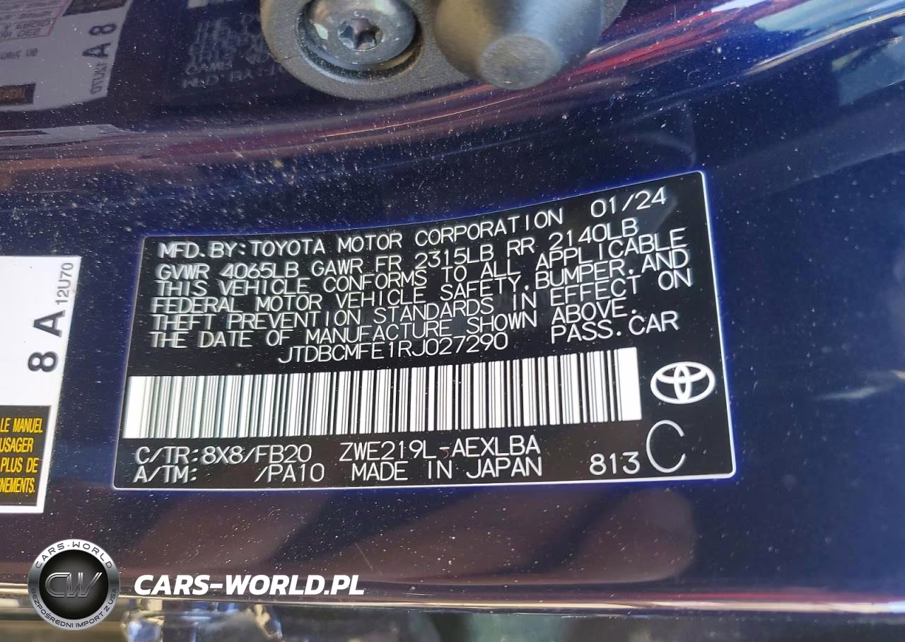 2024 Toyota Corolla Hybrid Le VIN:JTDBCMFE1RJ027290 - 13