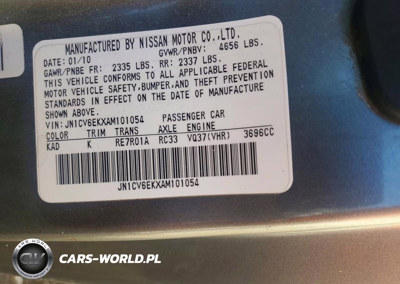 2010 Infiniti G37 Coupe Base VIN:JN1CV6EKXAM101054 - 12