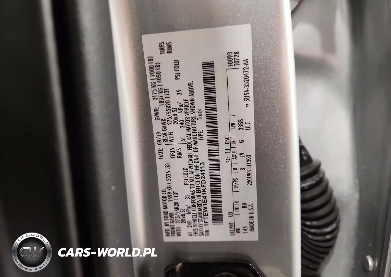 2019 Ford F150 Supercrew VIN:1FTEW1E41KFD24113 - 12