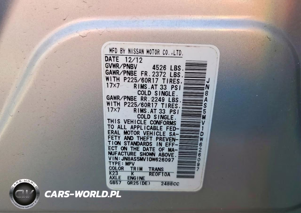 2013 Nissan Rogue S VIN:JN8AS5MV1DW626097 - 13