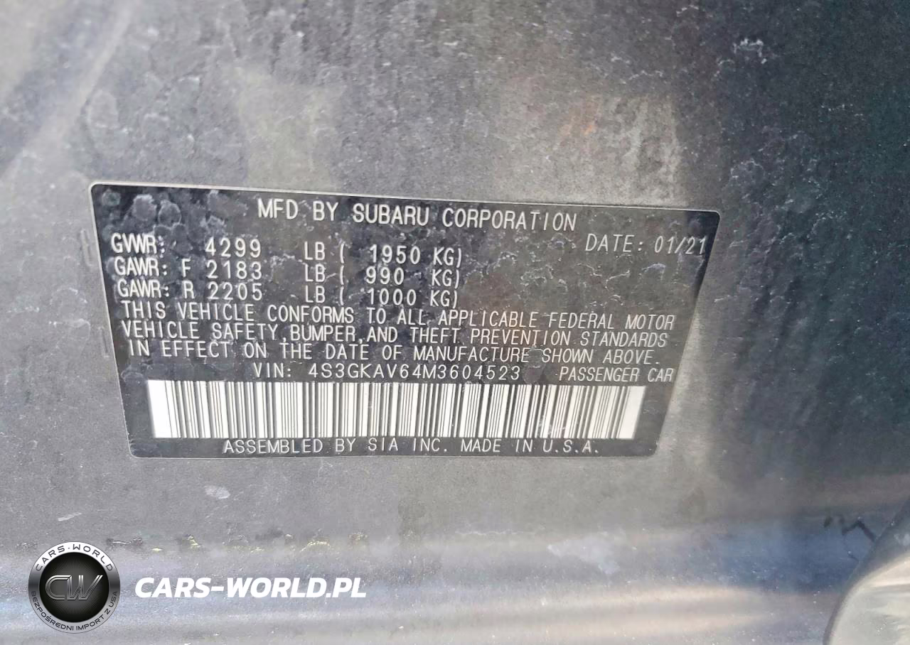 2021 Subaru Impreza Premium VIN:4S3GKAV64M3604523 - 12