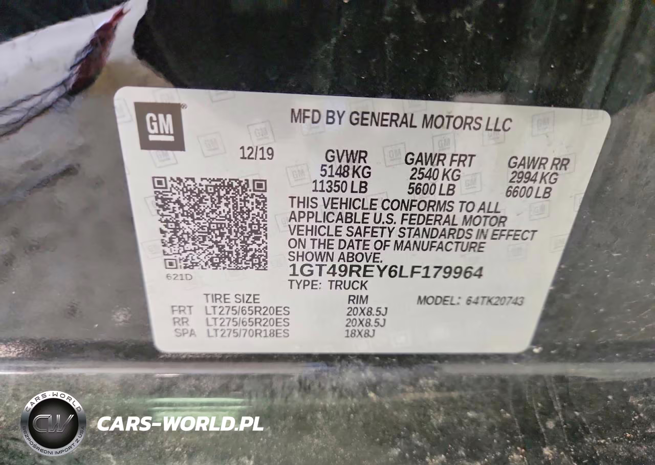 2020 GMC Sierra K2500 Denali VIN:1GT49REY6LF179964 - 12