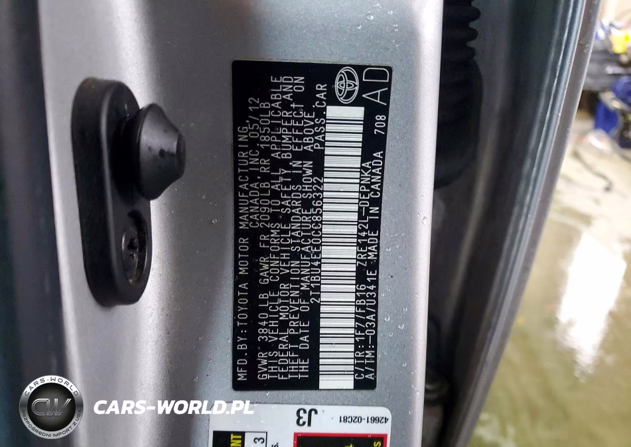 2012 Toyota Corolla Le VIN:2T1BU4EE0CC856322 - 12