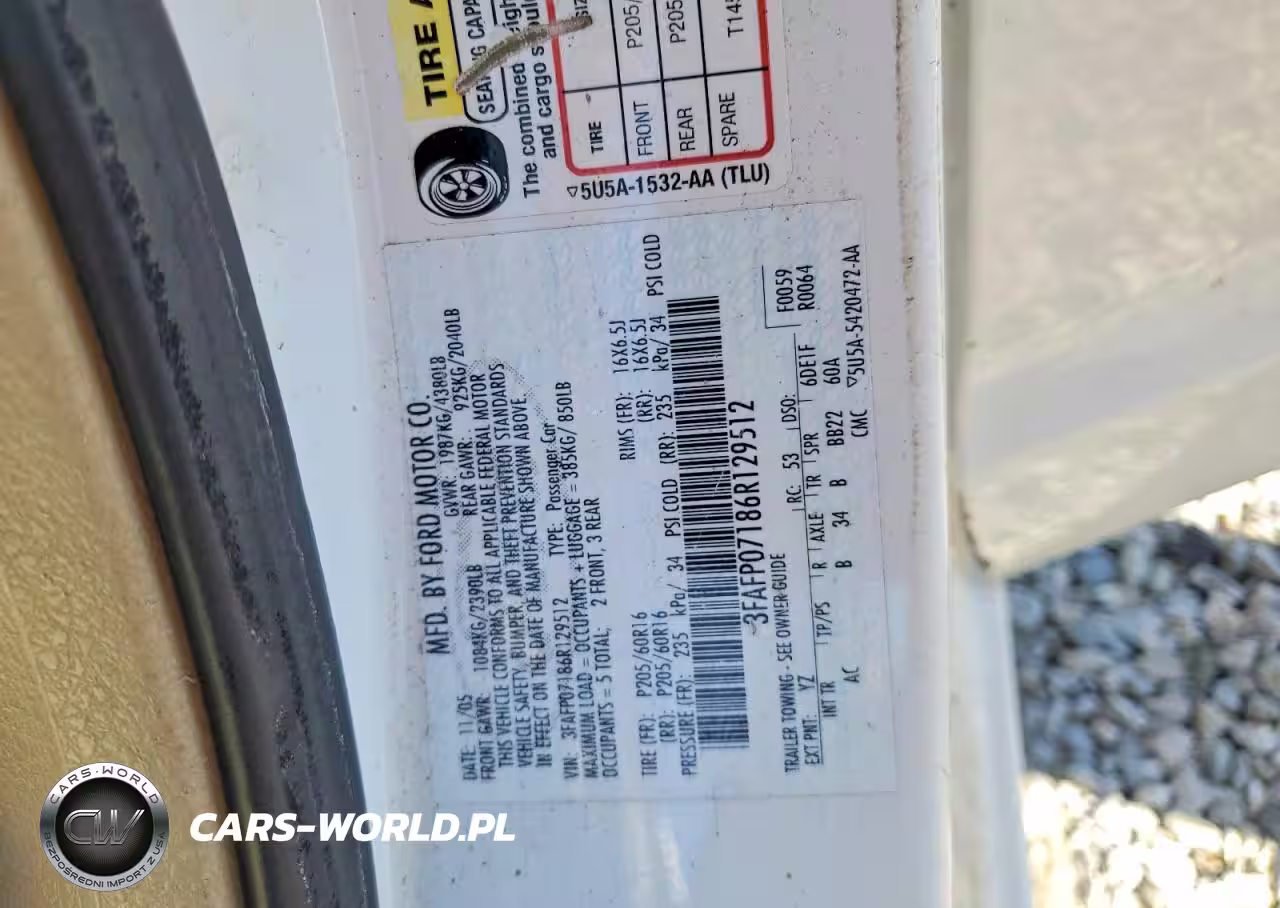 2006 Ford Fusion Se VIN:3FAFP07186R129512 - 13