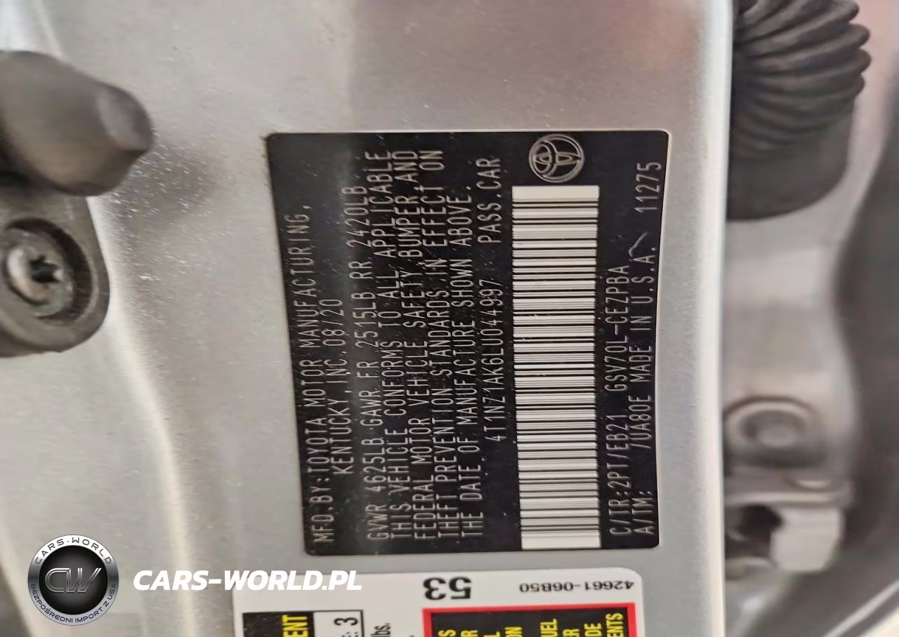 2020 Toyota Camry Trd VIN:4T1NZ1AK6LU044997 - 12