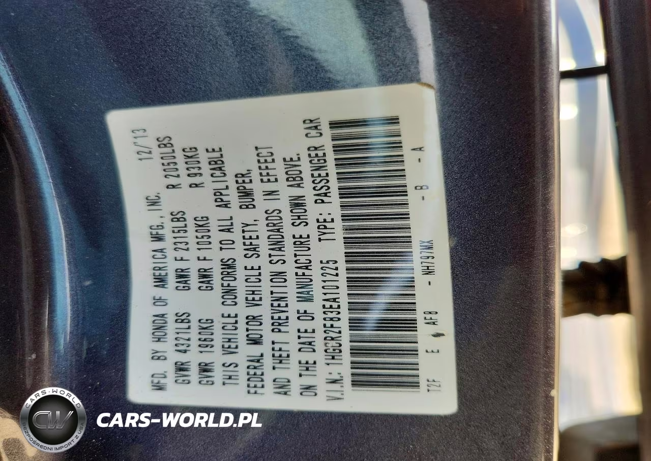 2014 Honda Accord Exl VIN:1HGCR2F83EA101225 - 12