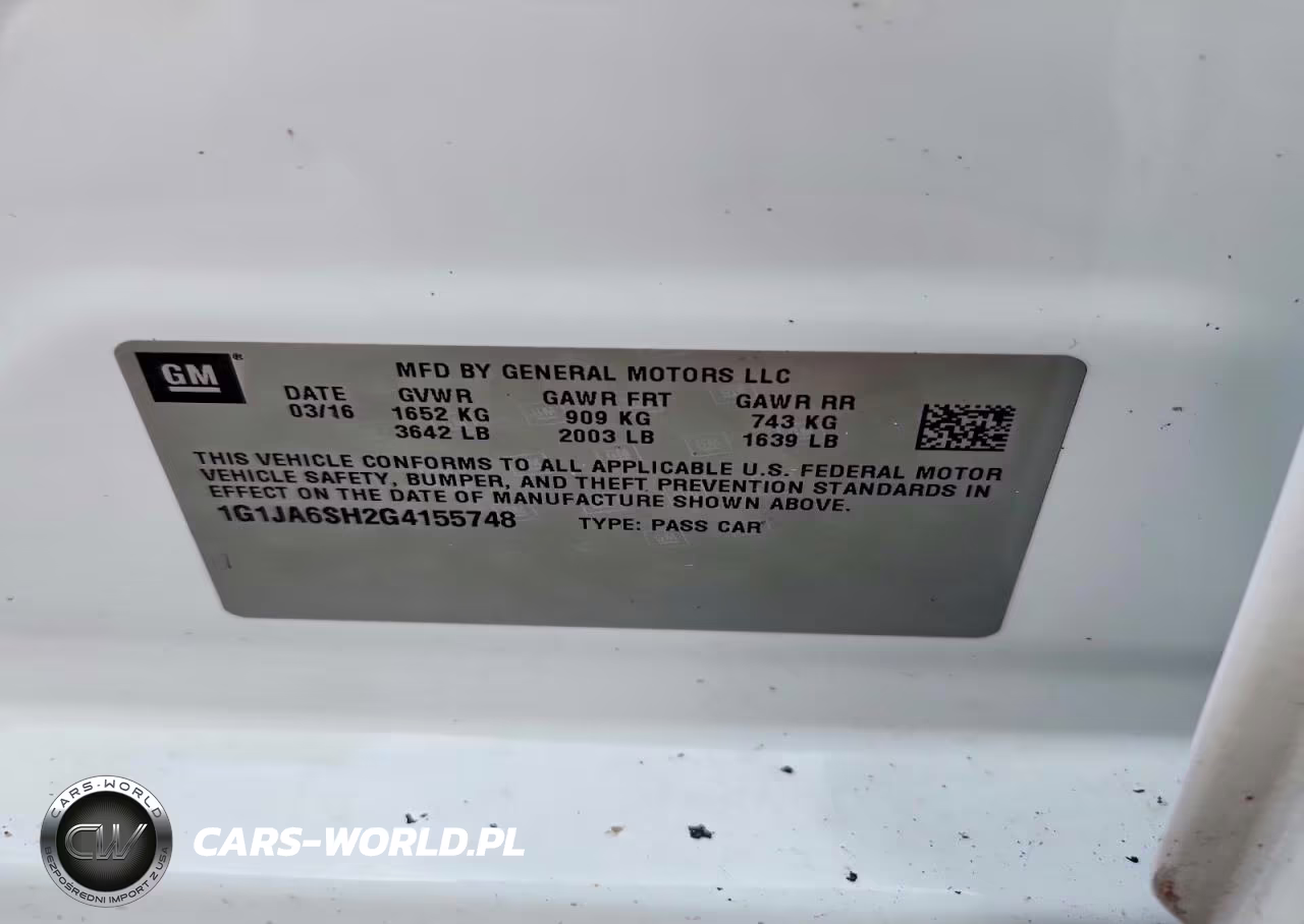 2016 Chevrolet Sonic Ls VIN:1G1JA6SH2G4155748 - 13