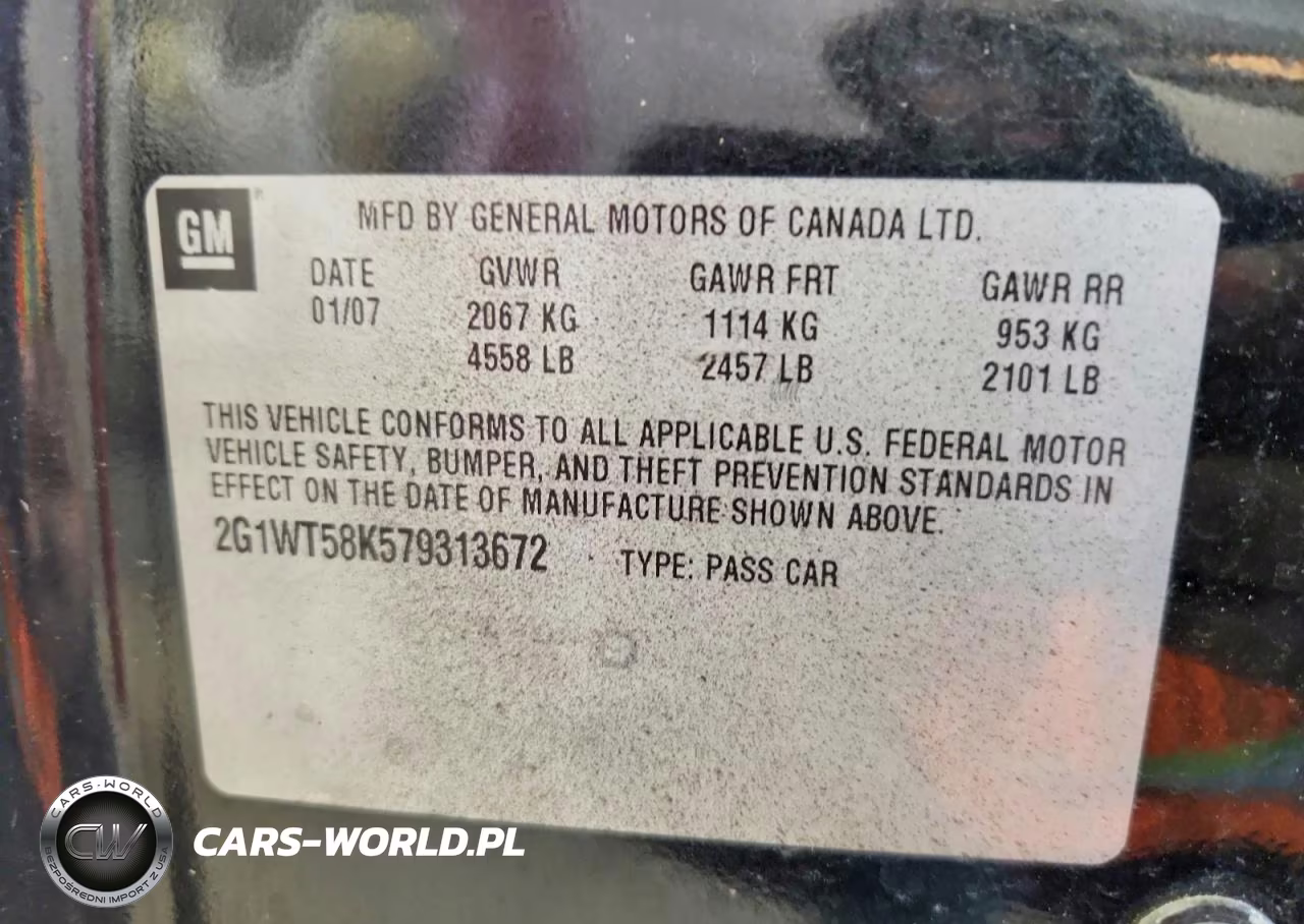 2007 Chevrolet Impala Lt VIN:2G1WT58K579313672 - 12