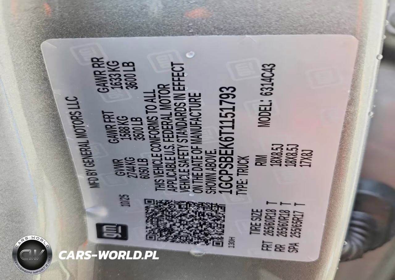 2026 Chevrolet Colorado VIN:1GCPSBEK6T1151793 - 12