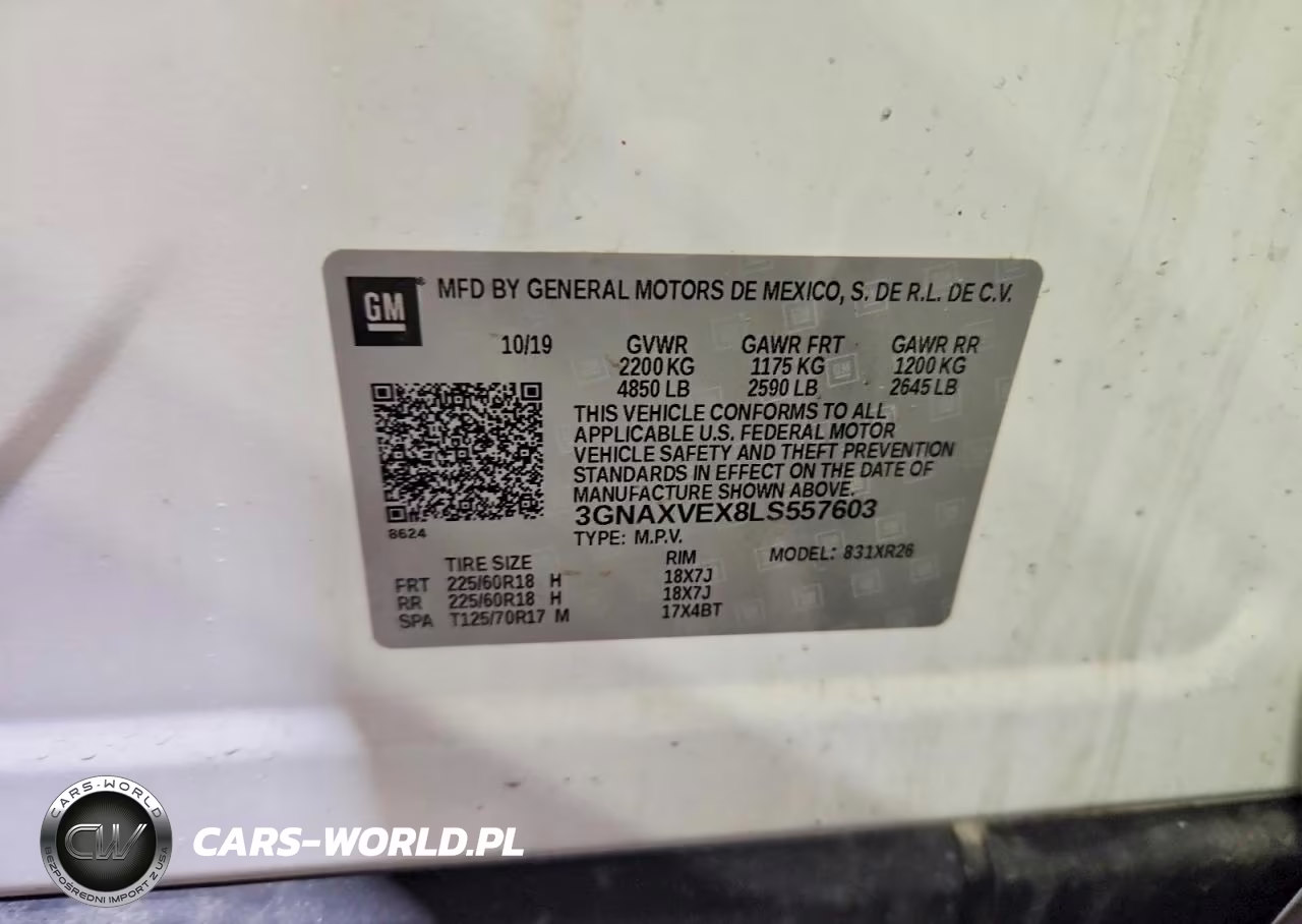 2020 Chevrolet Equinox Lt VIN:3GNAXVEX8LS557603 - 13