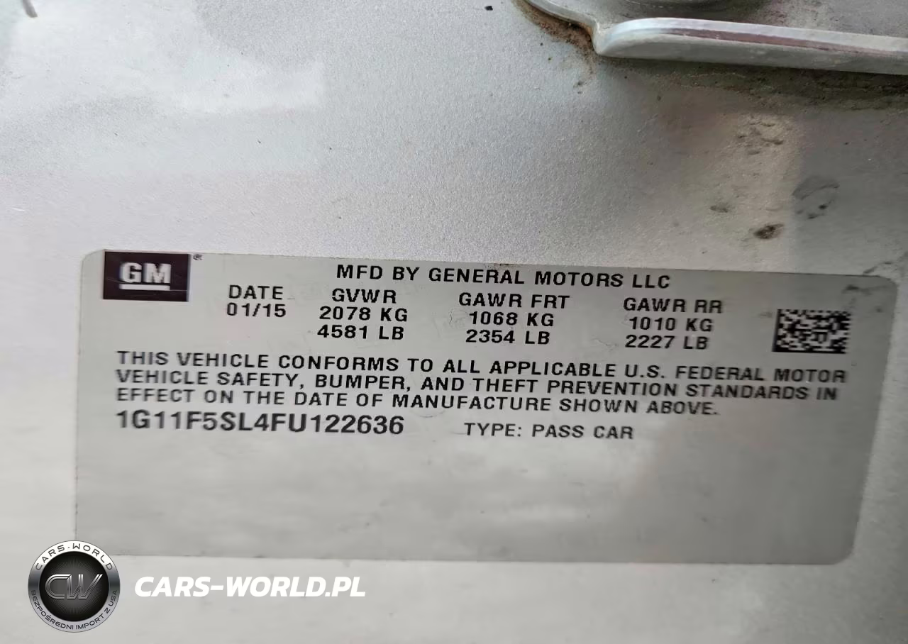 2015 Chevrolet Malibu Ltz VIN:1G11F5SL4FU122636 - 12