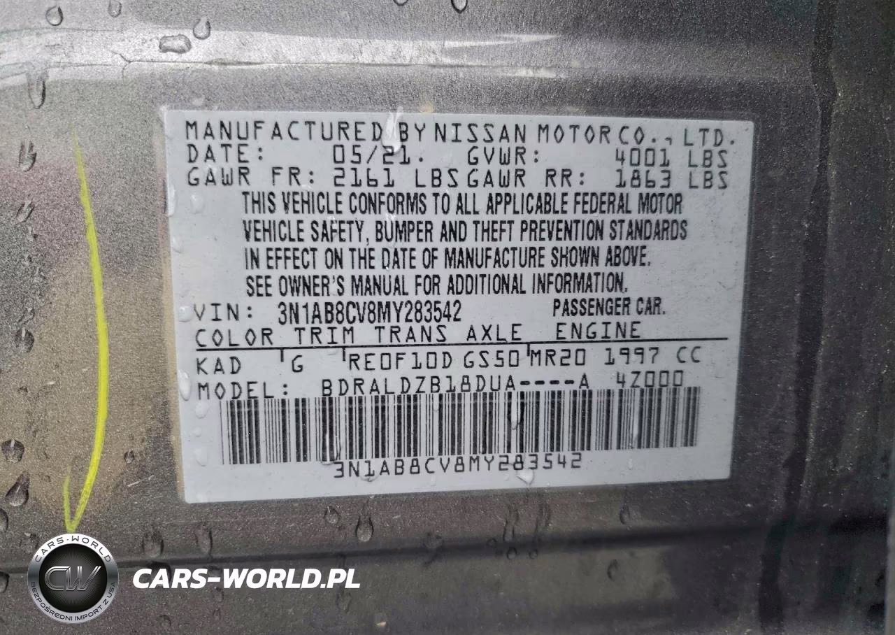 2021 Nissan Sentra Sv VIN:3N1AB8CV8MY283542 - 12
