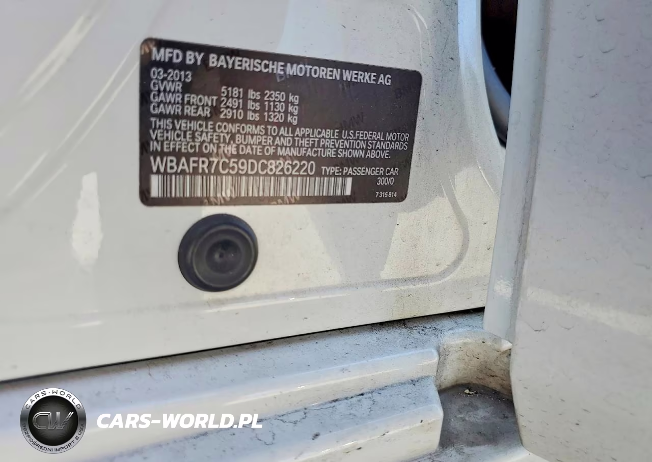 2013 BMW 535 I VIN:WBAFR7C59DC826220 - 12