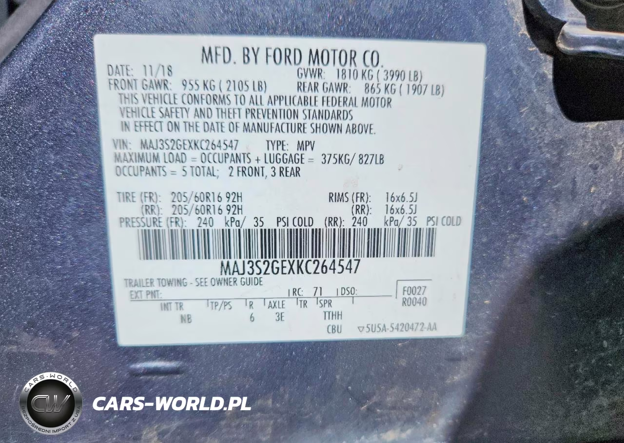 2019 Ford Ecosport Se VIN:MAJ3S2GEXKC264547 - 12