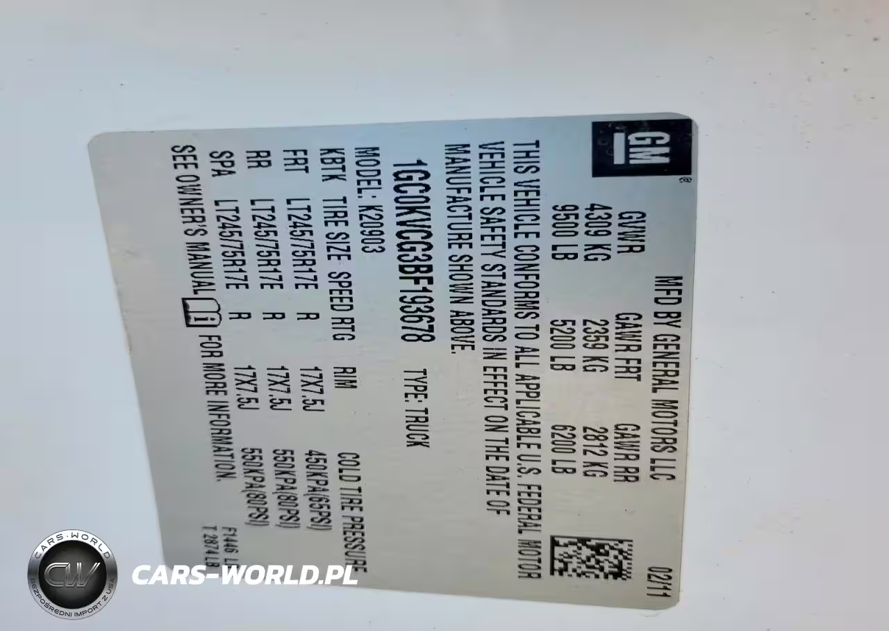 2011 Chevrolet Silverado K2500 Heavy Duty VIN:1GC0KVCG3BF193678 - 12