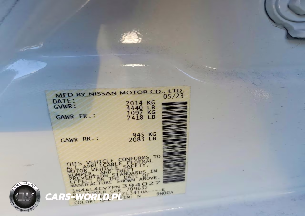 2023 Nissan Altima 2.0 Sr VIN:1N4AL4CV7PN394027 - 13