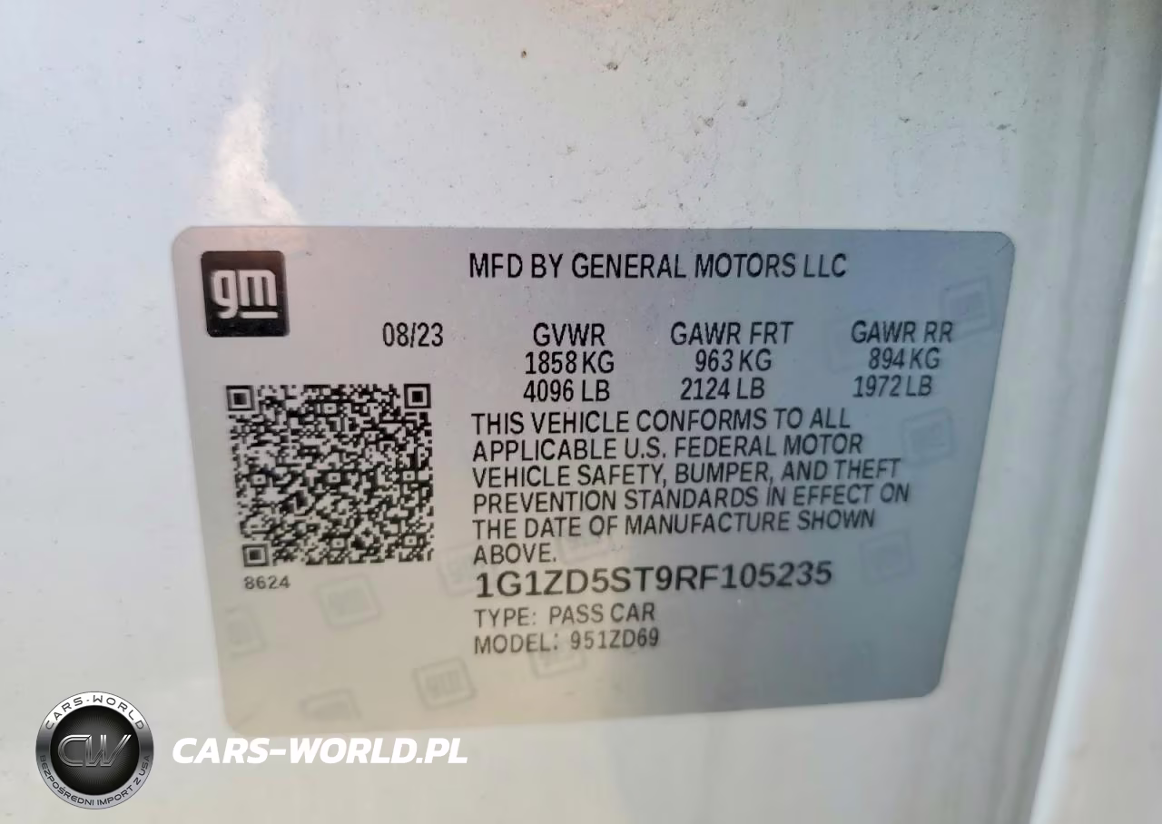 2024 Chevrolet Malibu Lt VIN:1G1ZD5ST9RF105235 - 12