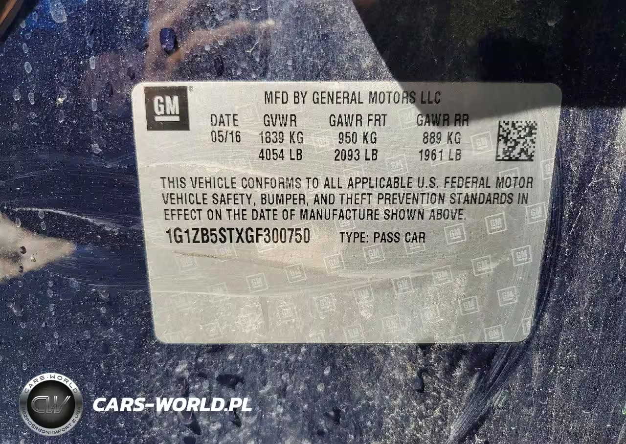 2016 Chevrolet Malibu Ls VIN:1G1ZB5STXGF300750 - 12