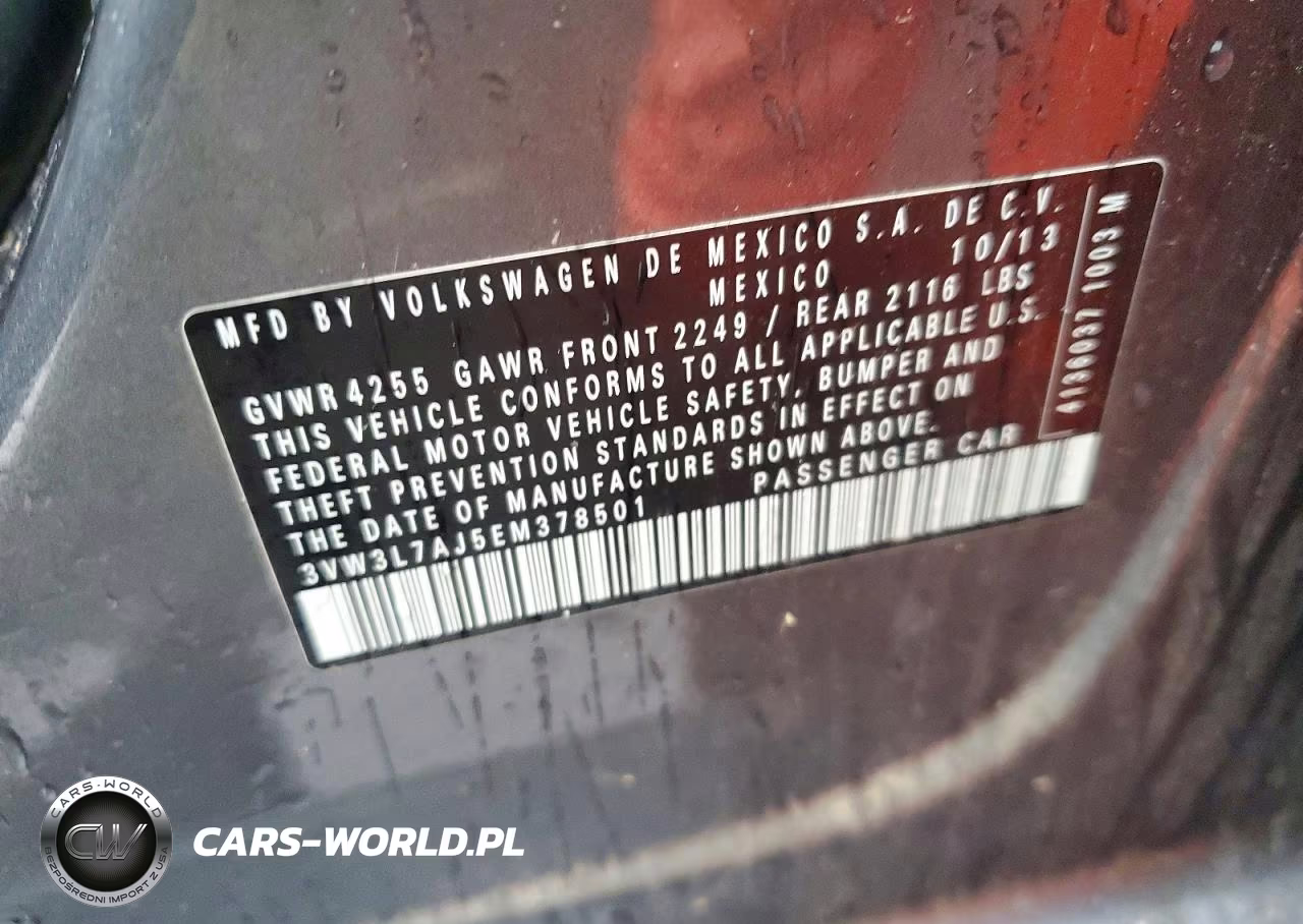 2014 Volkswagen Jetta Tdi VIN:3VW3L7AJ5EM378501 - 12