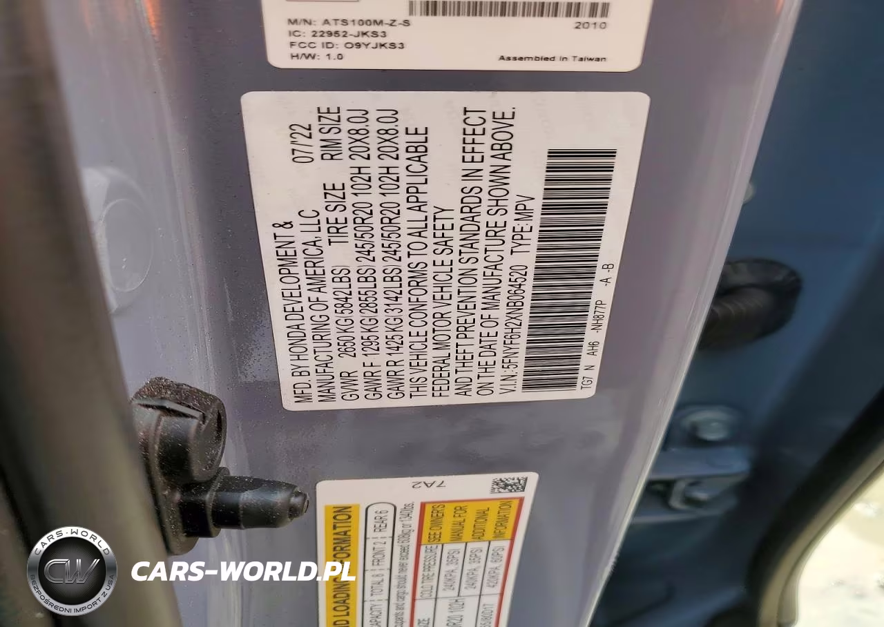 2022 Honda Pilot Se VIN:5FNYF6H2XNB064520 - 14