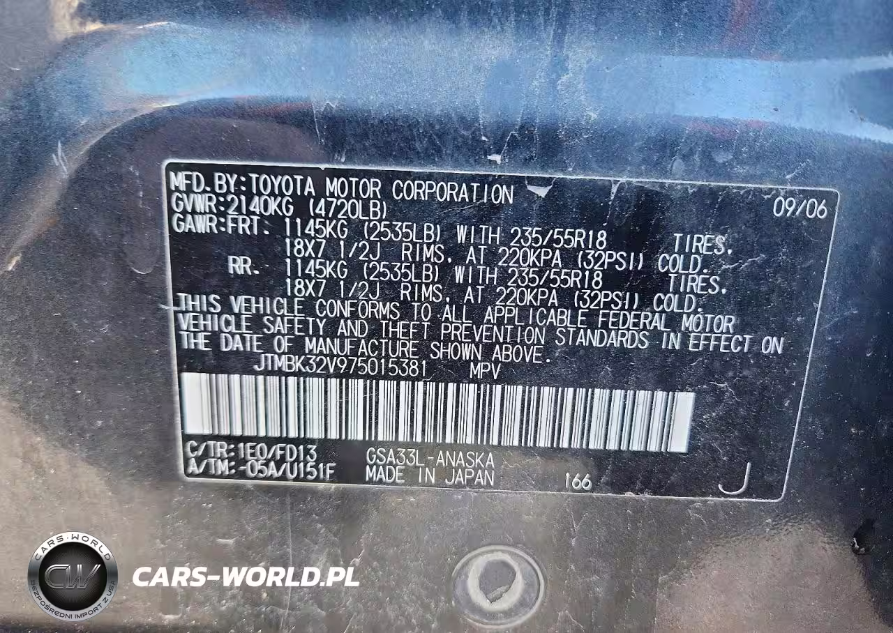 2007 Toyota Rav4 Sport VIN:JTMBK32V975015381 - 14