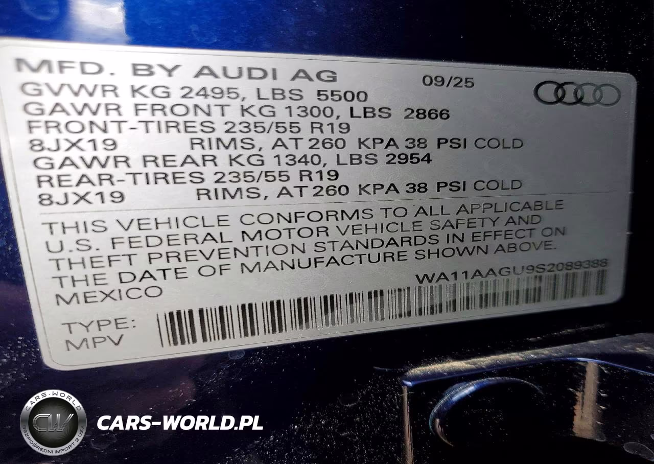 2025 Audi Q5 Premium VIN:WA11AAGU9S2089388 - 13