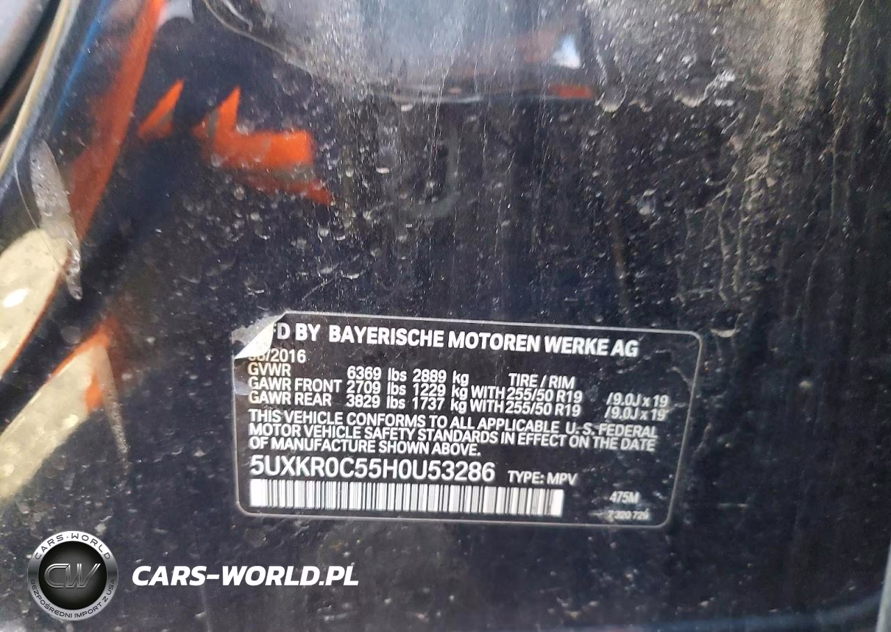 2017 BMW X5 xDrive35I VIN:5UXKR0C55H0U53286 - 13