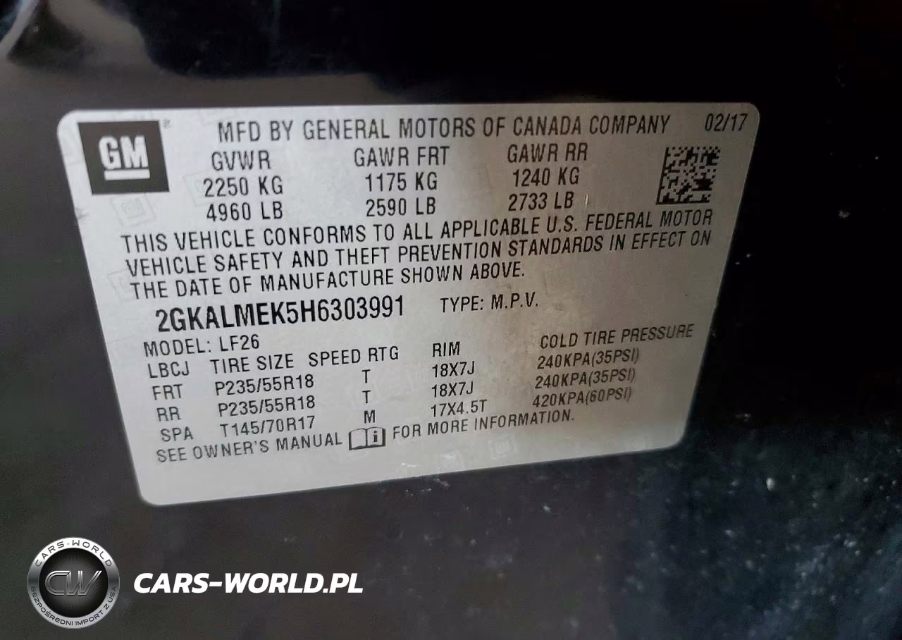 2017 GMC Terrain Sle VIN:2GKALMEK5H6303991 - 12