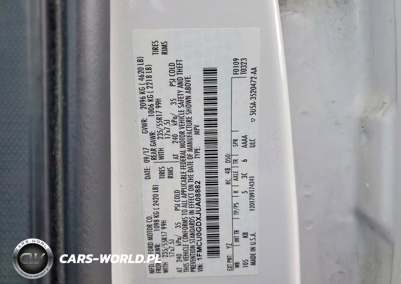 2018 Ford Escape Se VIN:1FMCU0GDXJUA08882 - 13