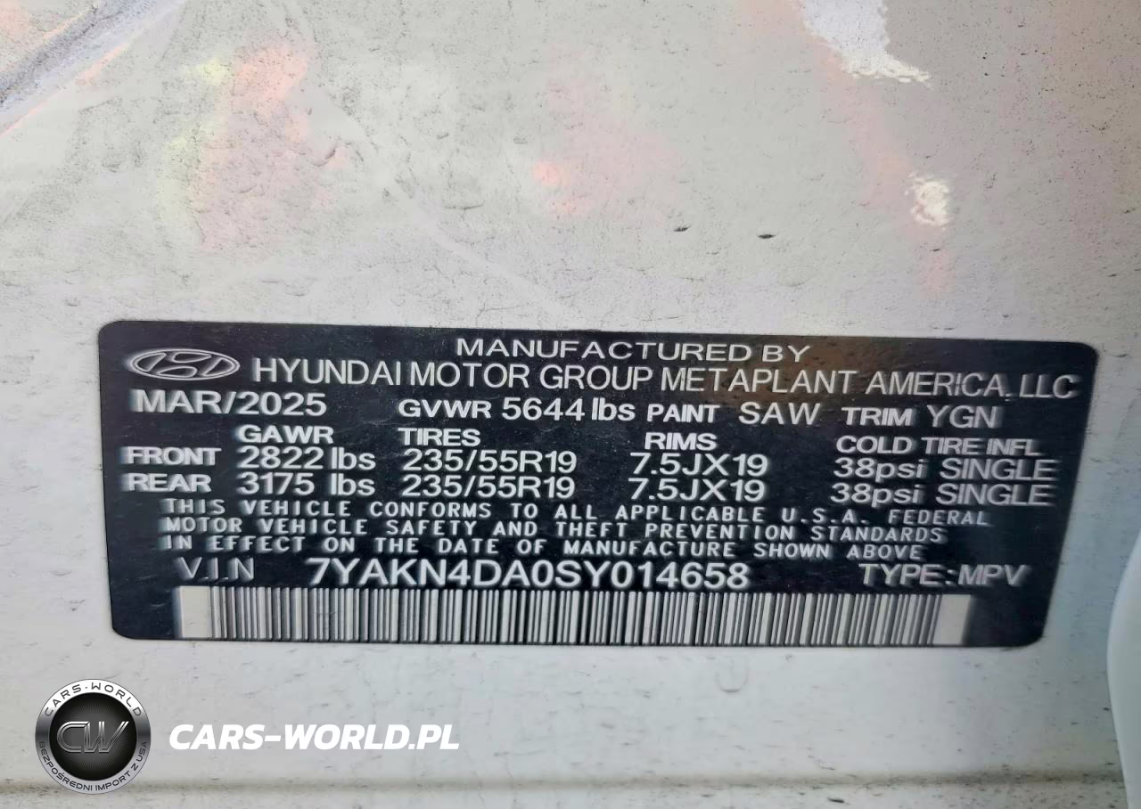 2025 Hyundai Ioniq 5 Sel VIN:7YAKN4DA0SY014658 - 13