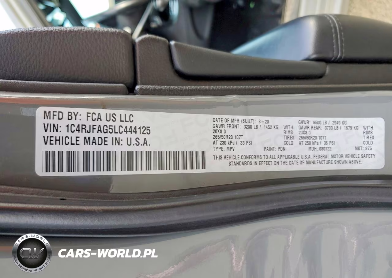 2020 Jeep Grand Cherokee Laredo VIN:1C4RJFAG5LC444125 - 13
