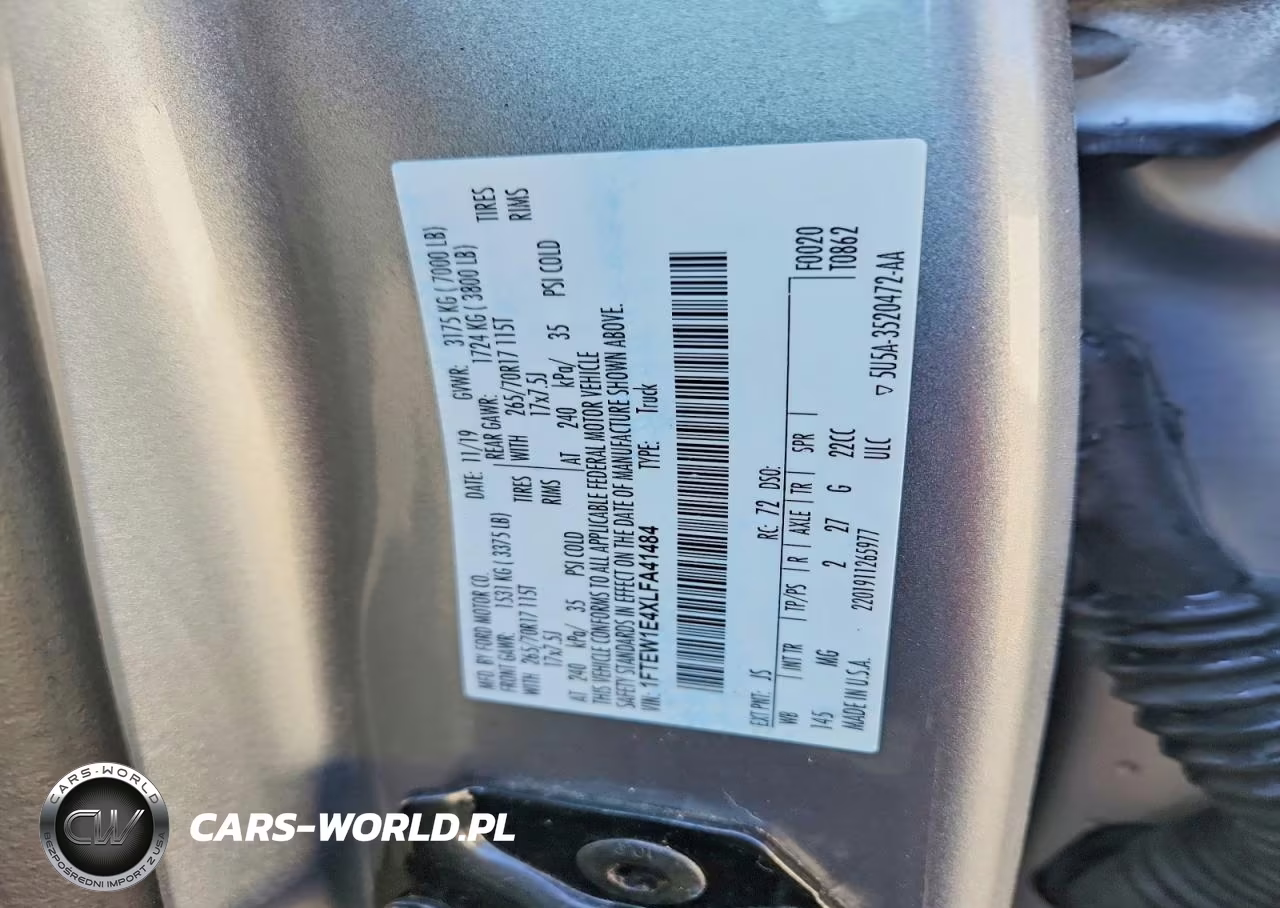 2020 Ford F150 Supercrew VIN:1FTEW1E4XLFA41484 - 12