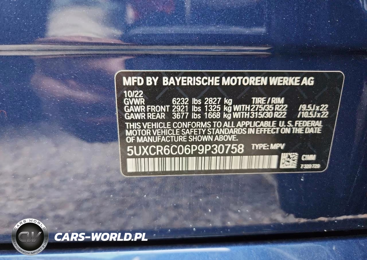 2023 BMW X5 xDrive40I VIN:5UXCR6C06P9P30758 - 14