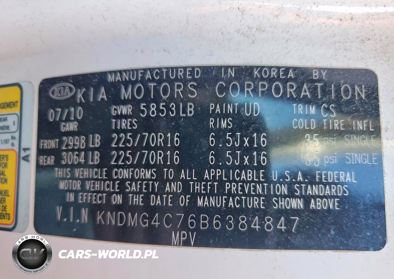 2011 Kia Sedona Lx VIN:KNDMG4C76B6384847 - 13