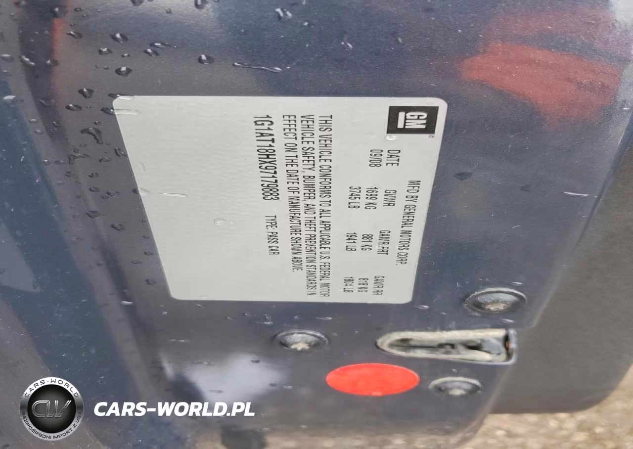 2009 Chevrolet Cobalt Lt VIN:1G1AT18HX97179883 - 12