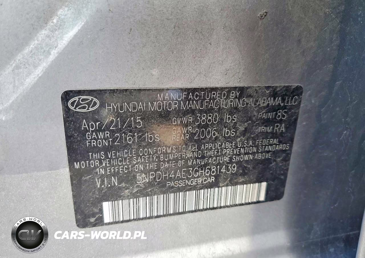 2016 Hyundai Elantra Se VIN:5NPDH4AE3GH681439 - 12