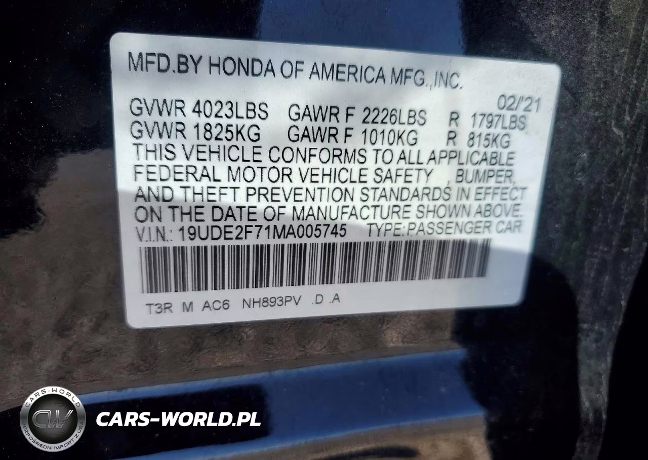 2021 Acura Ilx Premium VIN:19UDE2F71MA005745 - 13
