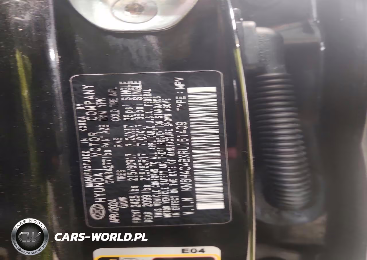 2024 Hyundai Kona Se VIN:KM8HACABXRU161409 - 13