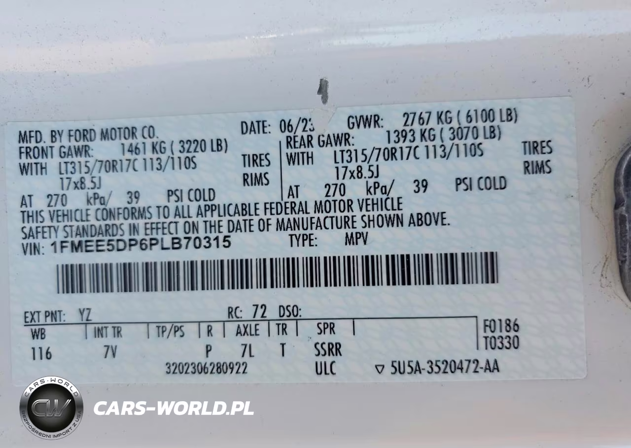 2023 Ford Bronco Base VIN:1FMEE5DP6PLB70315 - 14