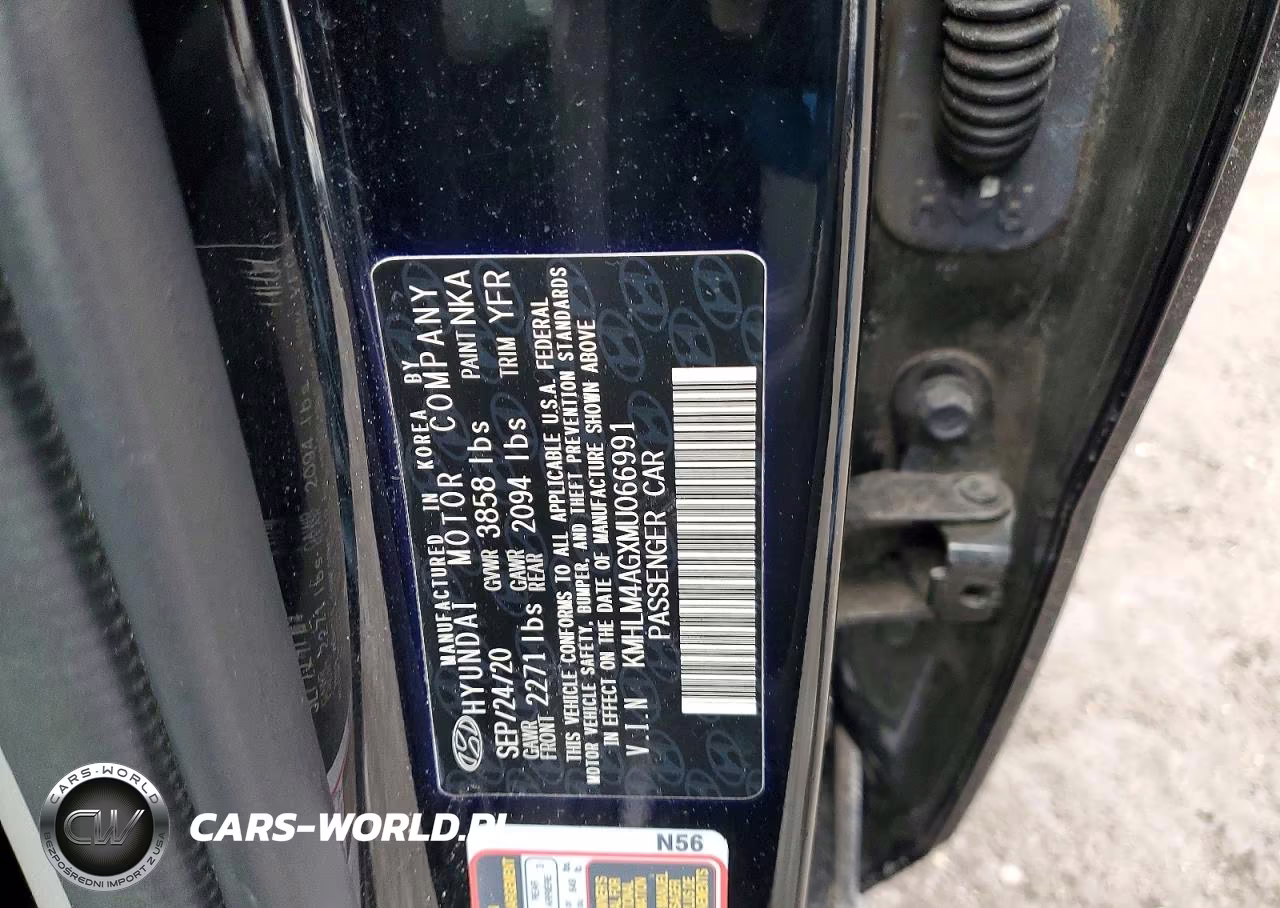 2021 Hyundai Elantra Sel VIN:KMHLM4AGXMU066991 - 12