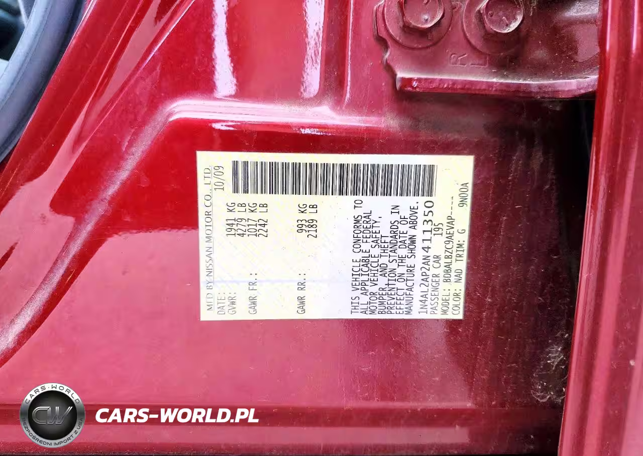 2010 Nissan Altima 2.5 VIN:1N4AL2AP2AN411350 - 12