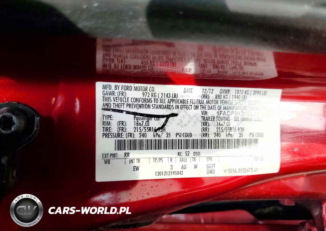 2013 Ford Focus Se VIN:1FADP3K21DL220481 - 12