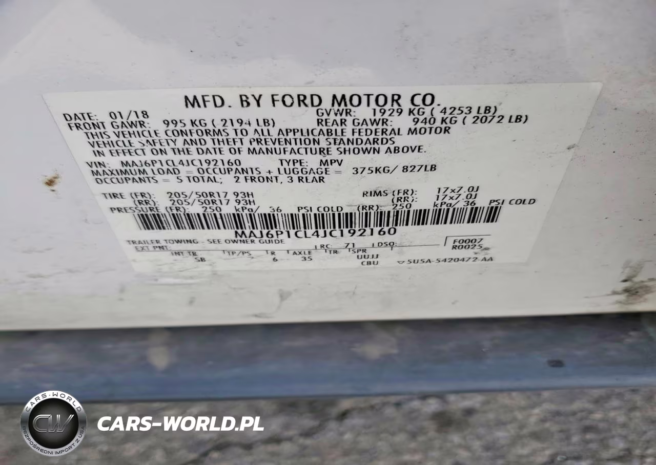 2018 Ford Ecosport Ses VIN:MAJ6P1CL4JC192160 - 13