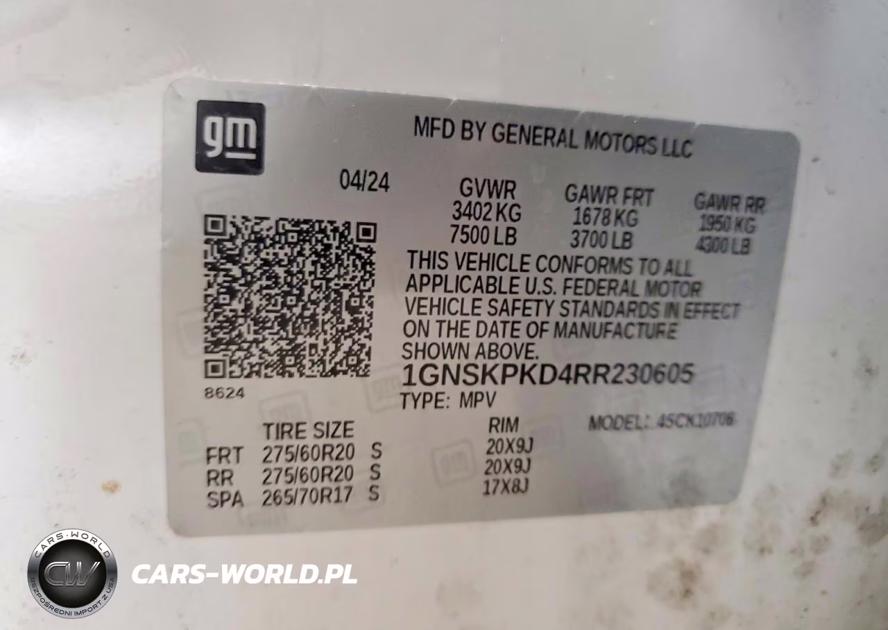 2024 Chevrolet Tahoe K1500 Z71 VIN:1GNSKPKD4RR230605 - 14