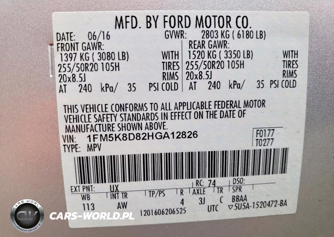 2017 Ford Explorer Xlt VIN:1FM5K8D82HGA12826 - 12