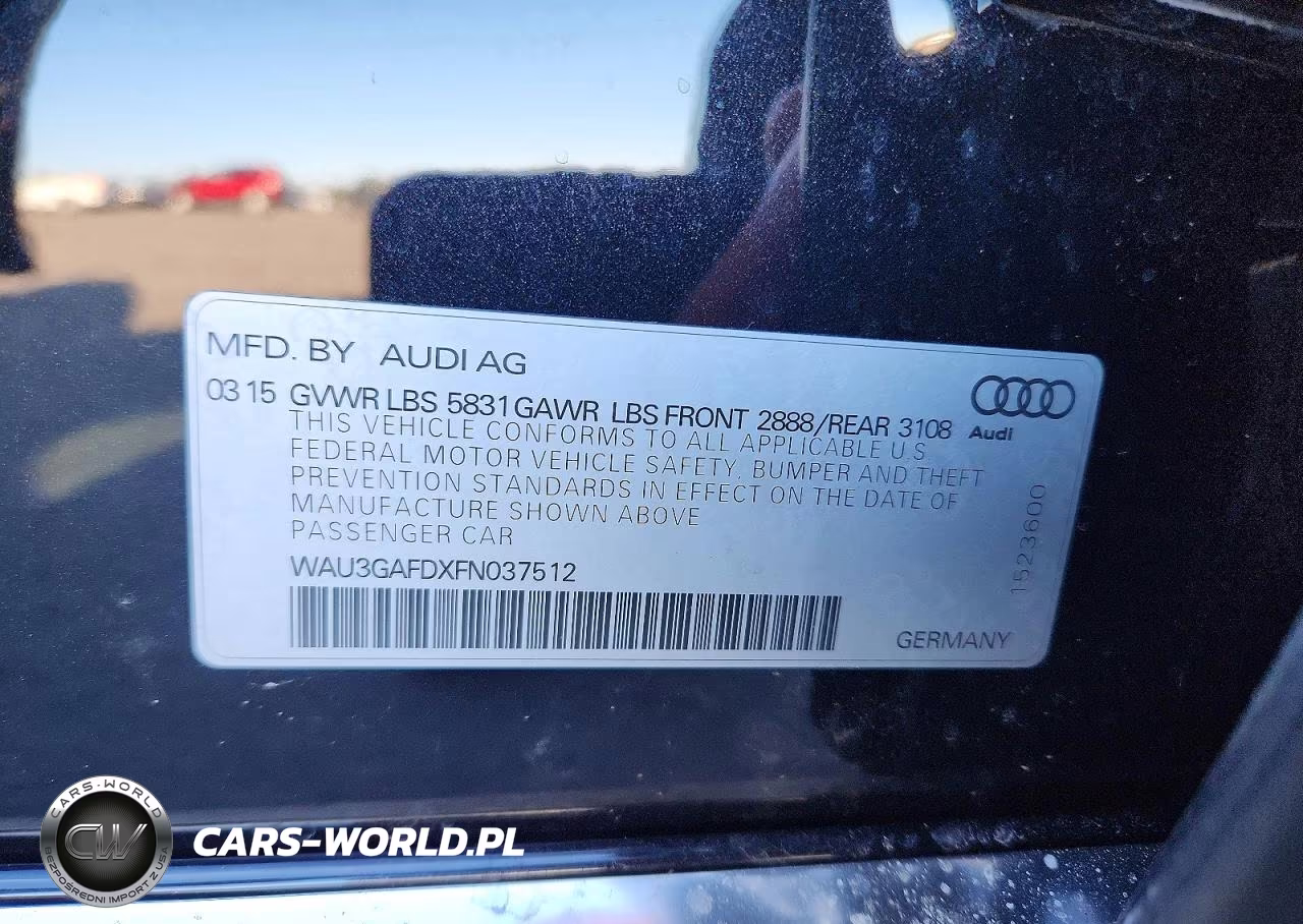 2015 Audi A8 L Quattro VIN:WAU3GAFDXFN037512 - 12