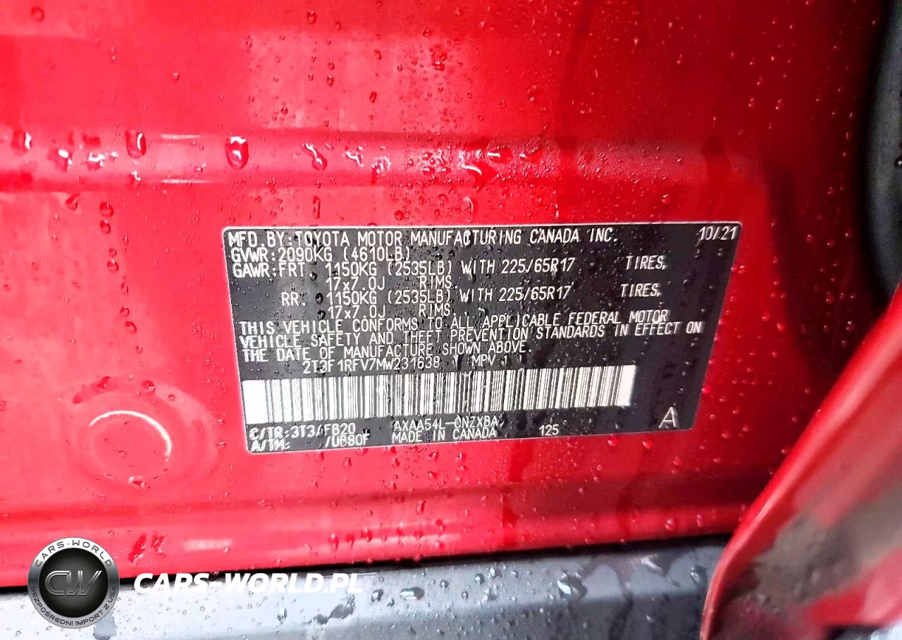 2021 Toyota Rav4 Le VIN:2T3F1RFV7MW231638 - 13