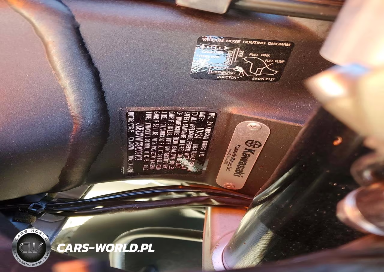 2025 Kawasaki Zx1002 M VIN:JKBZXVM1XSA009102 - 9